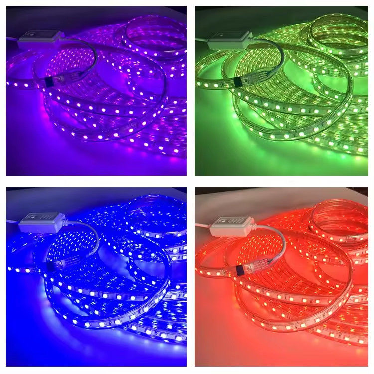 High Brightness 220V LED Strip With SMD 5050 CE RoHS Certifications