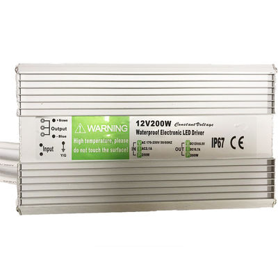 200W IP67 Power Supply Outdoor Waterproof 16.5A 12V For LED Lights
