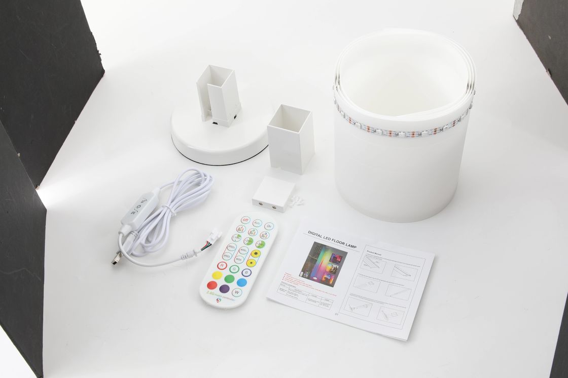 Đèn sàn góc LED USB với chế độ tiết kiệm năng lượng IP20 Hình dạng bóng hình trụ