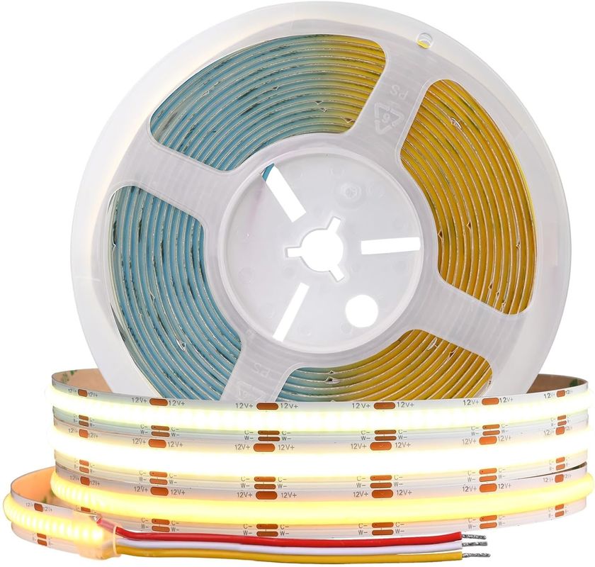 560LEDs COB LED Strip 90 CRI CCT Flexible COB 3M Với Adapter Và Bộ điều khiển RF Mini