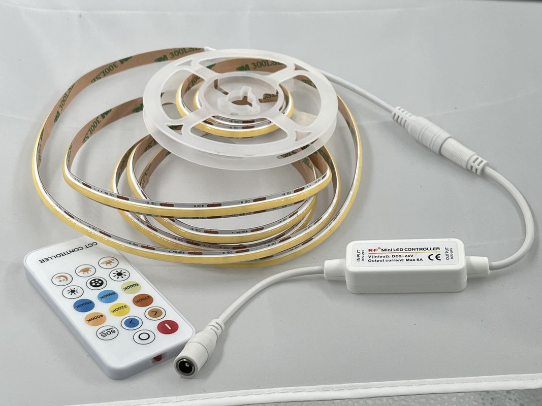90 CRI COB 560leds CCT Đèn LED có thể tắt 8mm PCB Để tiết kiệm năng lượng Ánh sáng thân thiện với môi trường ở châu Âu