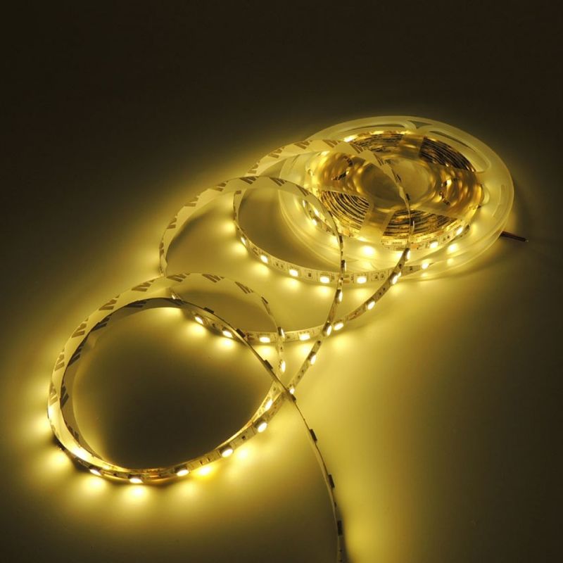 5m / cuộn SMD2835 Dải LED linh hoạt 120LEDs Nhà máy trực tiếp Chất lượng tốt 8mm PCB IP20 Thiết kế nội thất