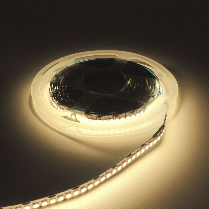 PCB không thấm nước màu trắng 2835 LED Strip 120LED phát ra màu sắc 3000K/4000K/6000K 5m / cuộn 120° Beam Angle