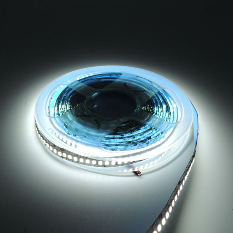 PCB không thấm nước màu trắng 2835 LED Strip 120LED phát ra màu sắc 3000K/4000K/6000K 5m / cuộn 120° Beam Angle