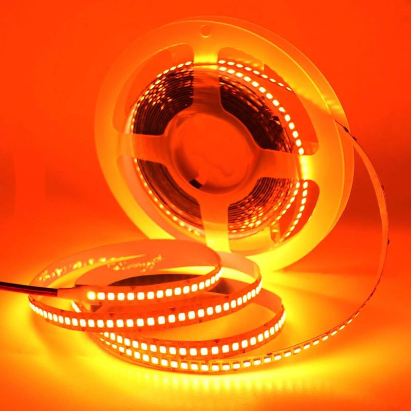 12V 240LEDS SMD 2835 Đèn dải LED 1200LEDs 16.4Ft Không thấm nước Màu đỏ xanh dương cam cho thanh