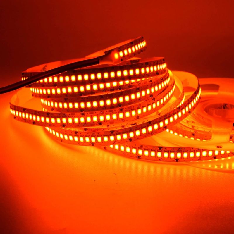 24V Độ sáng cao 240LEDS SMD 2835 Đèn dải LED 1200LEDs 16.4Ft Không thấm nước Màu đỏ xanh dương cam cho KTV