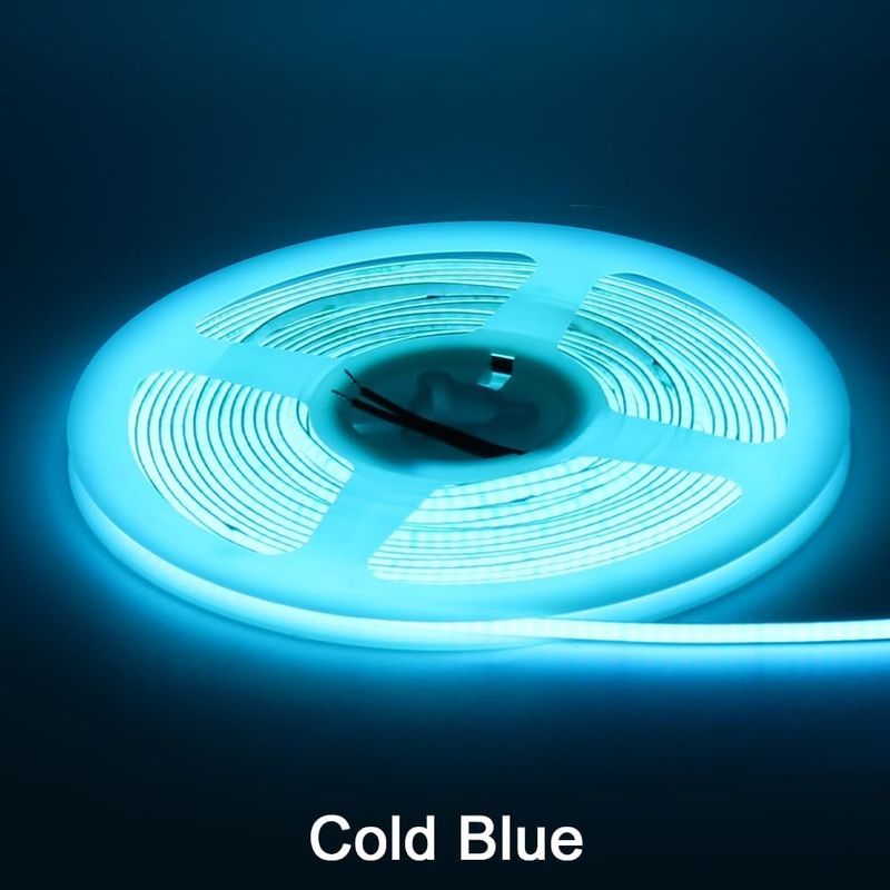 3MM chiều rộng siêu hẹp COB LED 400Leds / m Ice Blue 5m tuổi thọ dài hơn Đèn tùy chỉnh