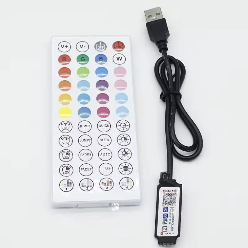 Smart LED 5V 44ekys RGB LED Strip bộ điều khiển wifi tuya APP USB Bluetooth dimmer luce striscia Bộ điều khiển cho LED Strip
