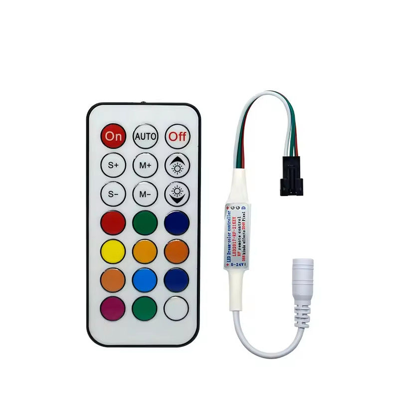 Chất lượng cao 21key 2084 pixel bộ điều khiển màu đầy đủ RF WS2811 DC5 ~ 24V bộ điều khiển 2812 IC điều khiển màu LED