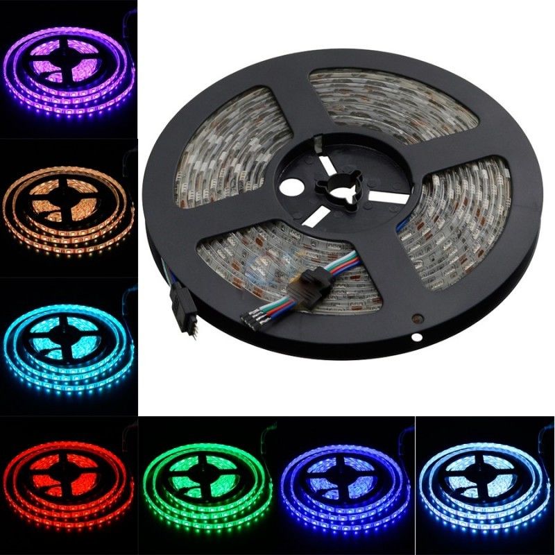 5Meter 150 leds TV đèn nền LED dải DC5V điều khiển từ xa 24key SMD5050 RGB Dải Tira cổng USB Dải linh hoạt LED