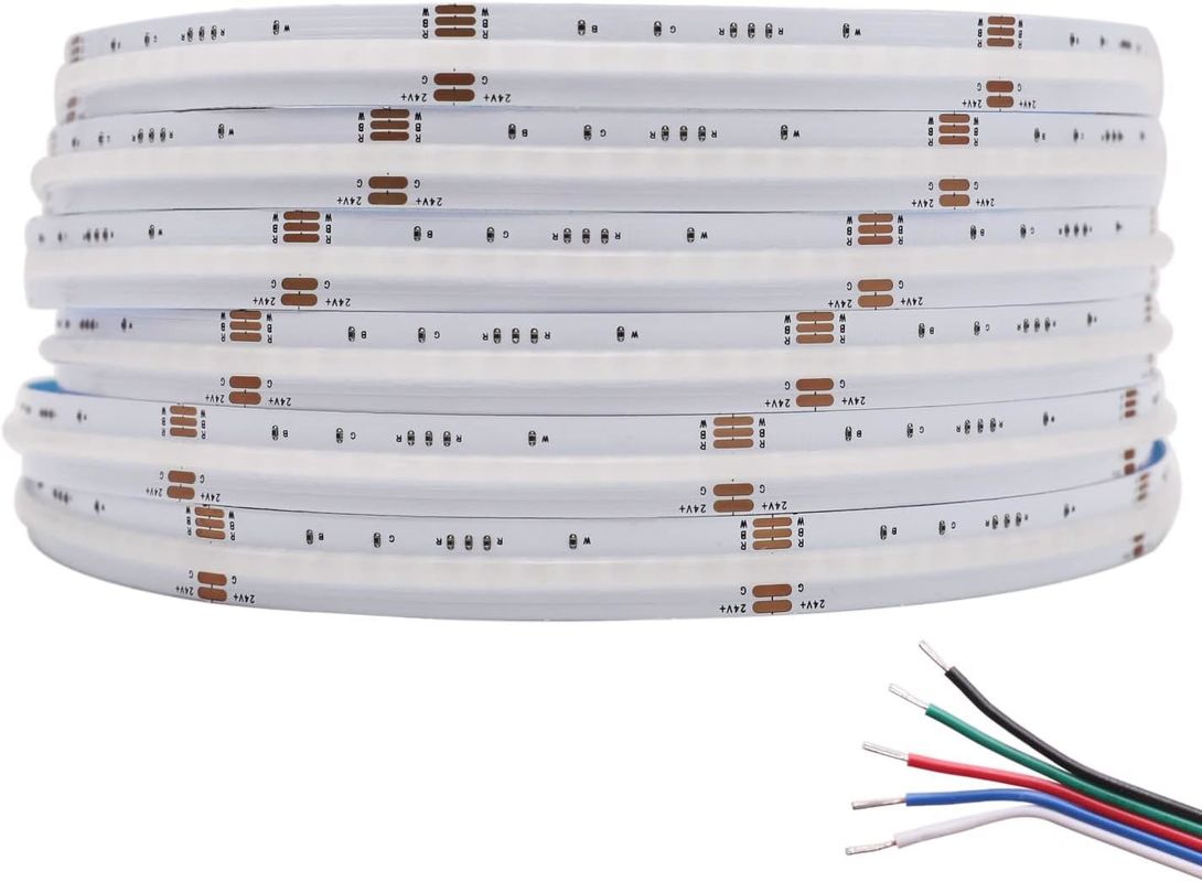Dải đèn LED RGBW COB 19W có thể tắt với 784 đèn LED/m IP20 và điều khiển DMX512/RF/Bluetooth/WiFi