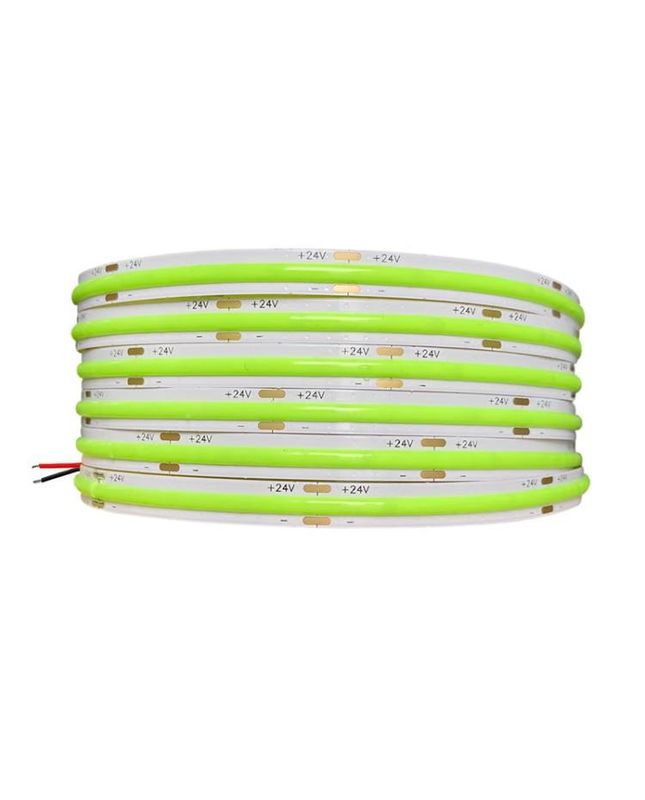 Chứng chỉ CE ROHS COB Strip Light Đỏ Xanh Xanh Xanh Hồng Màu Vàng Độ dày đặc cao 480 Strip Light Flexible Board 24V 12V