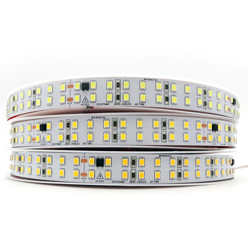 120LED/m Dải LED linh hoạt cho nội thất Không cần lái xe CRI80 2835 SMD 8mm PCB Độ dài 5M/10M