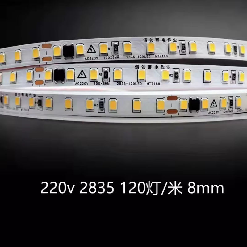 Ánh sáng đèn LED trong nhà cao áp mềm chống nước 230v 220v Đen ấm 3000k 4200k 6500k Đèn đèn LED