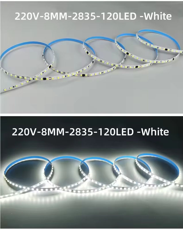 Ánh sáng đèn LED trong nhà cao áp mềm chống nước 230v 220v Đen ấm 3000k 4200k 6500k Đèn đèn LED