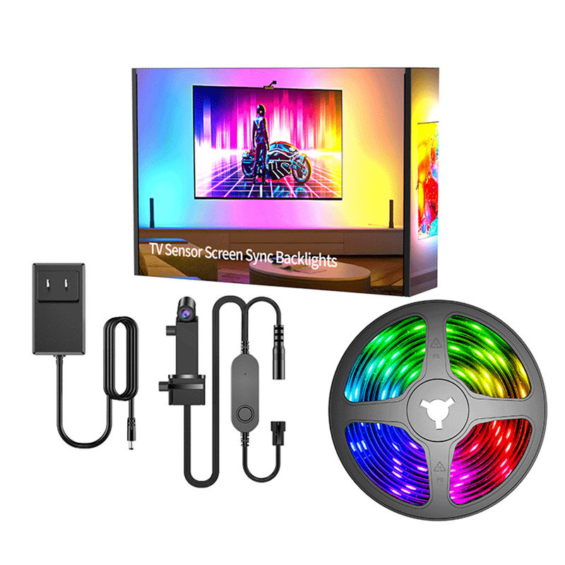 Trang trí gia đình 3.8M 5M USB IP20 TV đèn nền LED với âm nhạc WIFI TUYA Smart Home APP Control