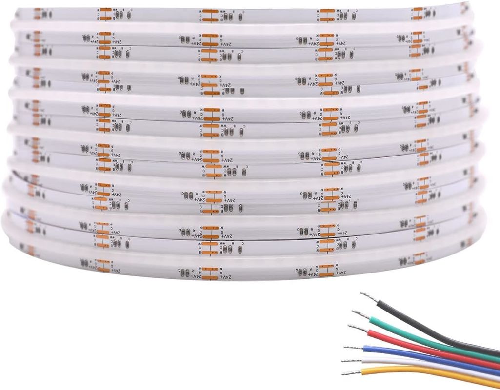 Ultra Bright 840 LEDs / m 24V DC COB LED Strip Light 12mm Wide PCB Cho nhà và ánh sáng thương mại