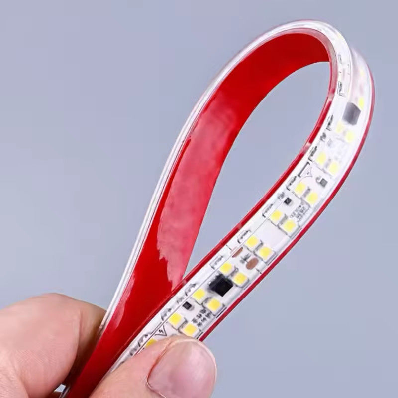Không có người lái Điện áp cao 220V Không có người lái Dải ánh sáng tự dán 240leds smd 2835 IP67 IP65 Đèn đường trang trí