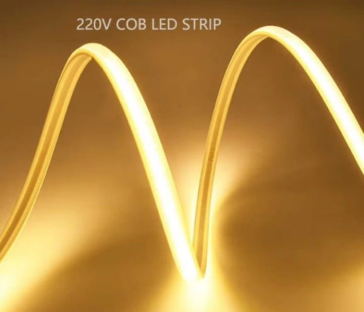 COB 288đánh đèn dải LED cao áp trong nhà và ngoài trời linh hoạt COB 110V 220V