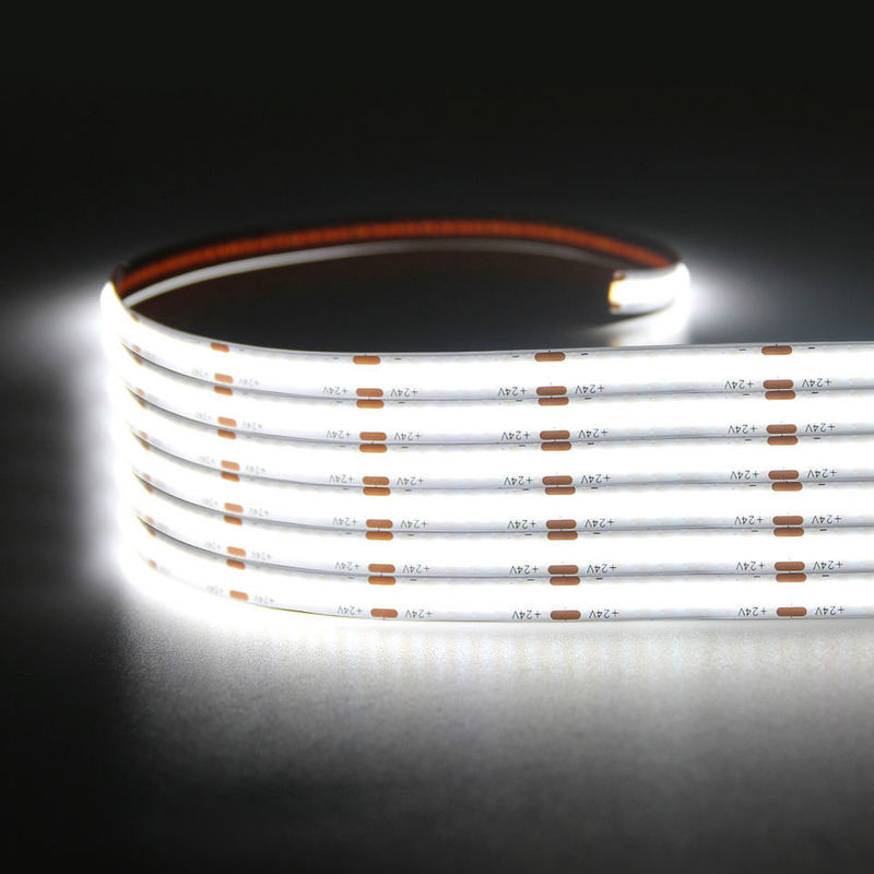 320leds / m LED COB Dải linh hoạt DC24V 12V 5m 10W cho ánh sáng cảnh quan -25 50C CRI 90