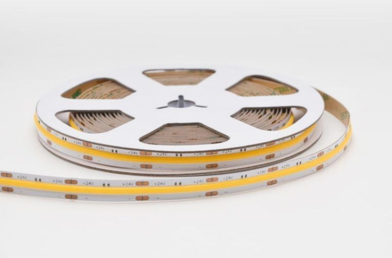 320leds / m LED COB Dải linh hoạt DC24V 12V 5m 10W cho ánh sáng cảnh quan -25 50C CRI 90