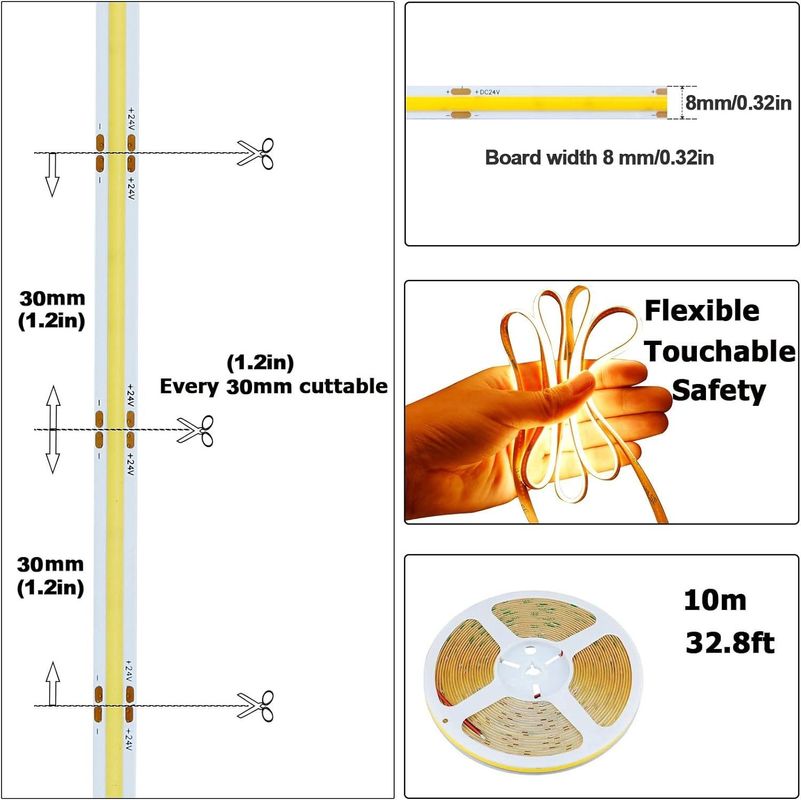 Thiết kế nội thất ngoài trời COB đèn LED High CRI 280 320/480 điều khiển từ xa