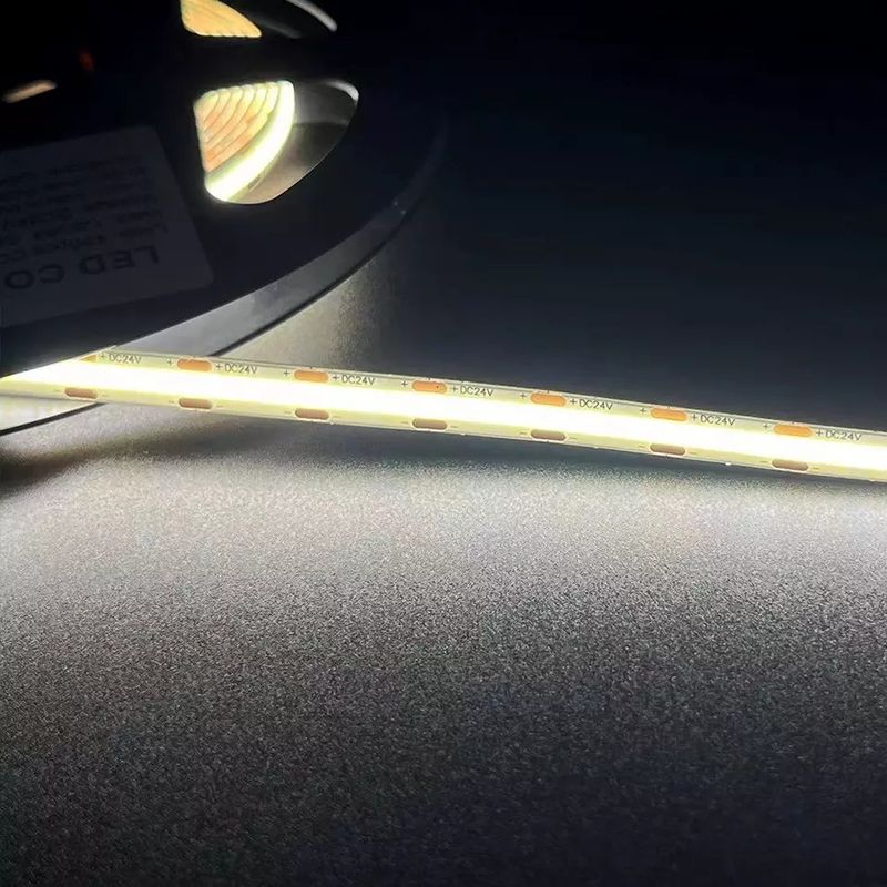 320Leds Dải LED linh hoạt trắng / ấm trắng DC24V 8mm chiều rộng tích hợp đèn LED COB
