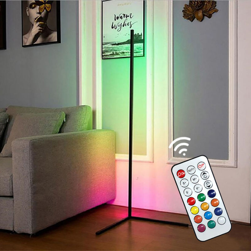 Ánh sáng nội thất trang trí hiện đại đèn sàn LED RGB IC Smart Corner Atmosphere Light