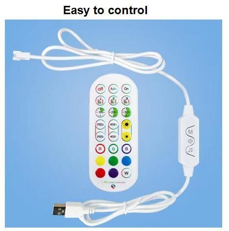 Ánh sáng nội thất trang trí hiện đại đèn sàn LED RGB IC Smart Corner Atmosphere Light
