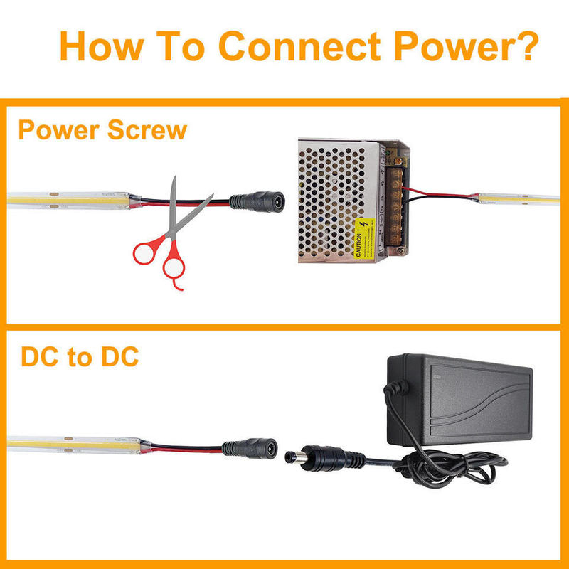 Dải LED COB điện áp thấp PCB đôi thực sự cho trang trí nội thất và trọng lượng sản phẩm 0,2kg