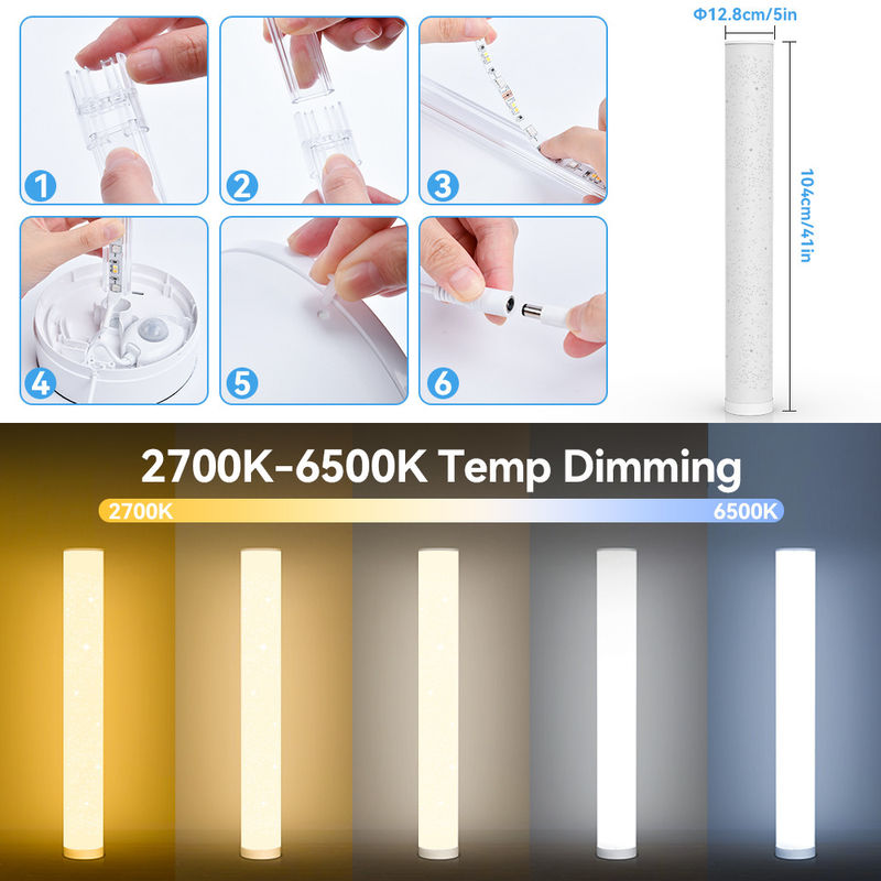 2 Ánh sáng sàn xung quanh với DC5V 68PCS Chip Digital IP20 Độ dài 1,5m IR Controller PP Cover