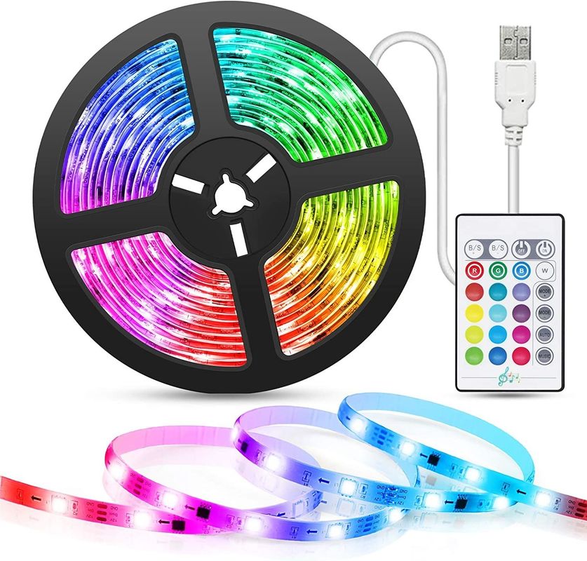 Smart LED Strip cho trang trí 12V 5V USB Control Music Sync và RGB Color Temperature