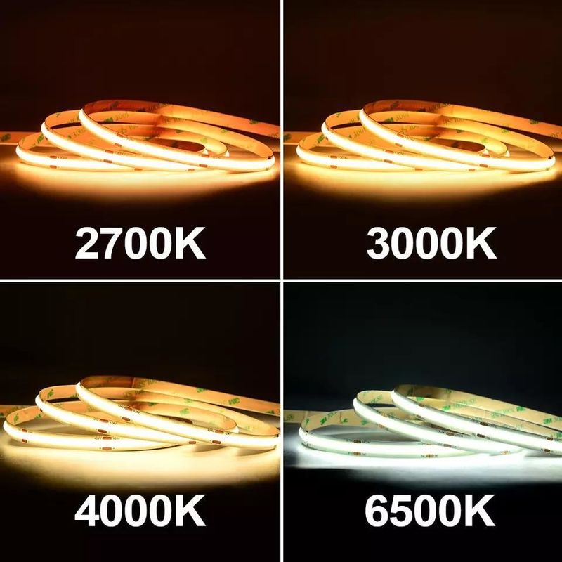 12W chống nước IP20 COB 480 đèn LED 12V 8mm 10mm đèn LED dải cho trang trí vườn