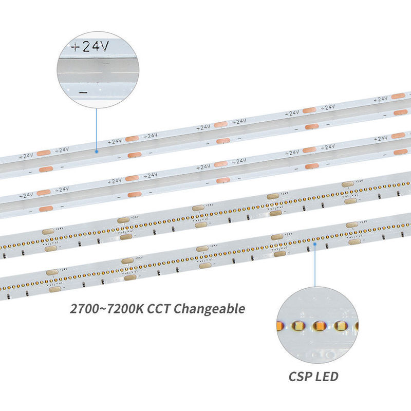 120 độ Beam Angle COB 320 đèn LED 24V 8mm 10mm đèn dải LED cho trang trí vườn