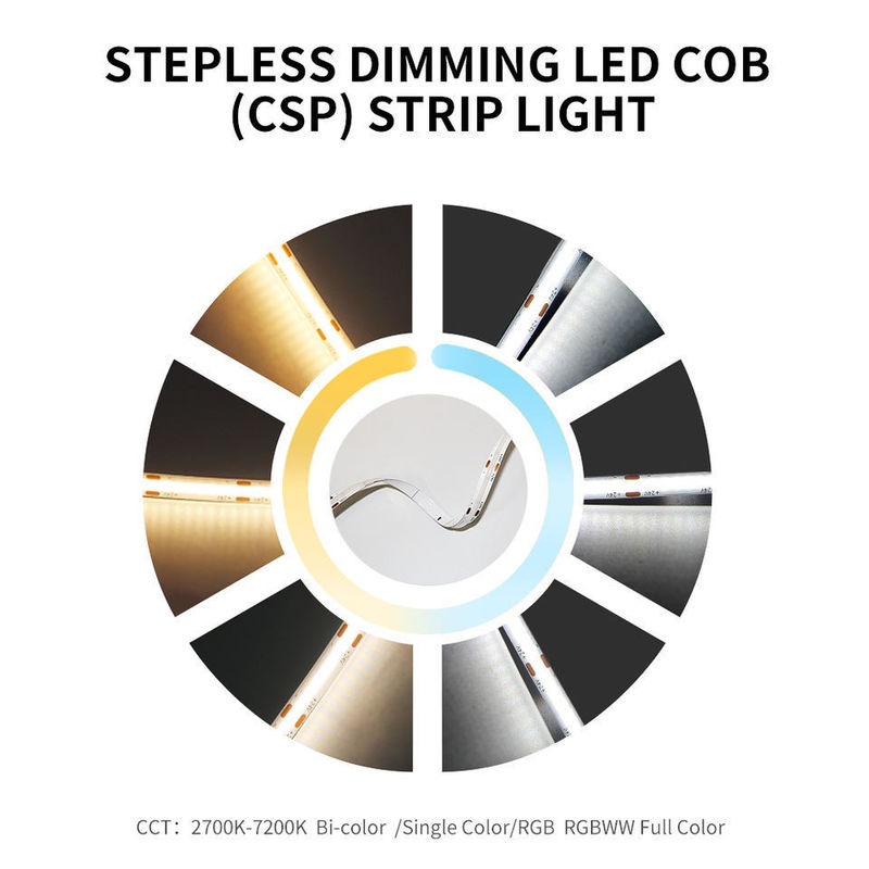 120 độ Beam Angle COB 320 đèn LED 24V 8mm 10mm đèn dải LED cho trang trí vườn