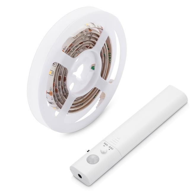 SMD2835 Đèn dải LED với cảm biến chuyển động 1m Chiều dài USB sạc lại chế độ ban ngày và ban đêm