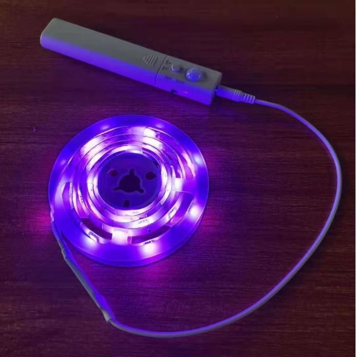 SMD2835 Đèn dải LED với cảm biến chuyển động 1m Chiều dài USB sạc lại chế độ ban ngày và ban đêm