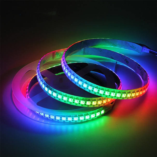 Không thấm nước 12V ws2812 ws2811 Led Strip 60 leds cho Magic Color RGB trang trí CRI Ra 80