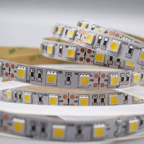 12w 12v 24v 10mm 60 đèn LED Rgb 5050 Smd Dải đèn LED linh hoạt với và nhiều màu sắc