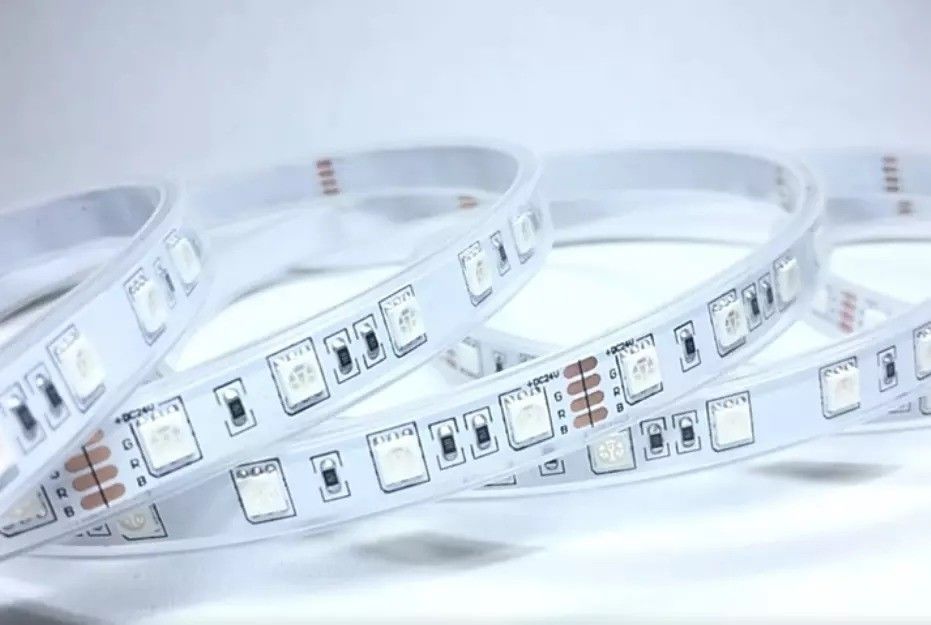 12w 12v 24v 10mm 60 đèn LED Rgb 5050 Smd Dải đèn LED linh hoạt với và nhiều màu sắc