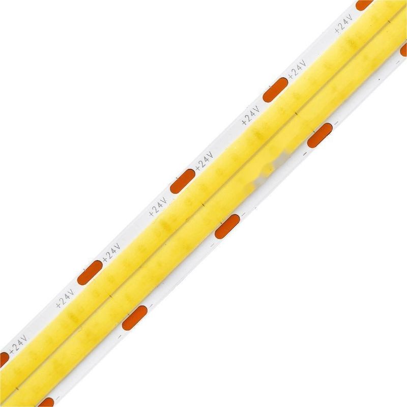 10m / cuộn Đường đôi 600 leds 12v 24v Ra80 12mm linh hoạt COB dẫn linh hoạt đèn dải