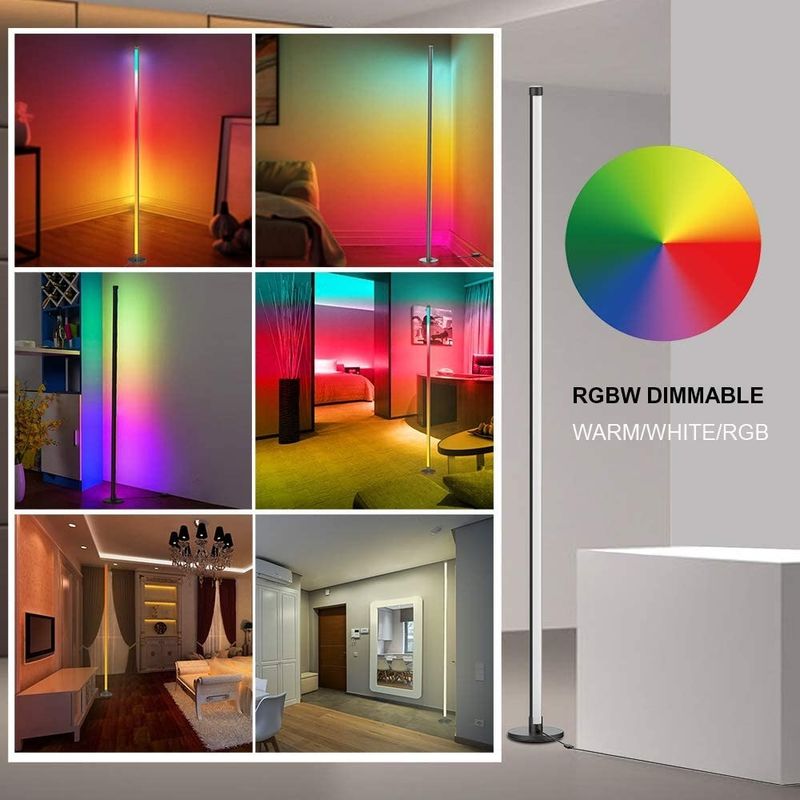 Đèn chơi game Phòng khách Ánh sáng môi trường Rgb Trang trí Đèn đêm Đứng Đèn sàn góc Led
