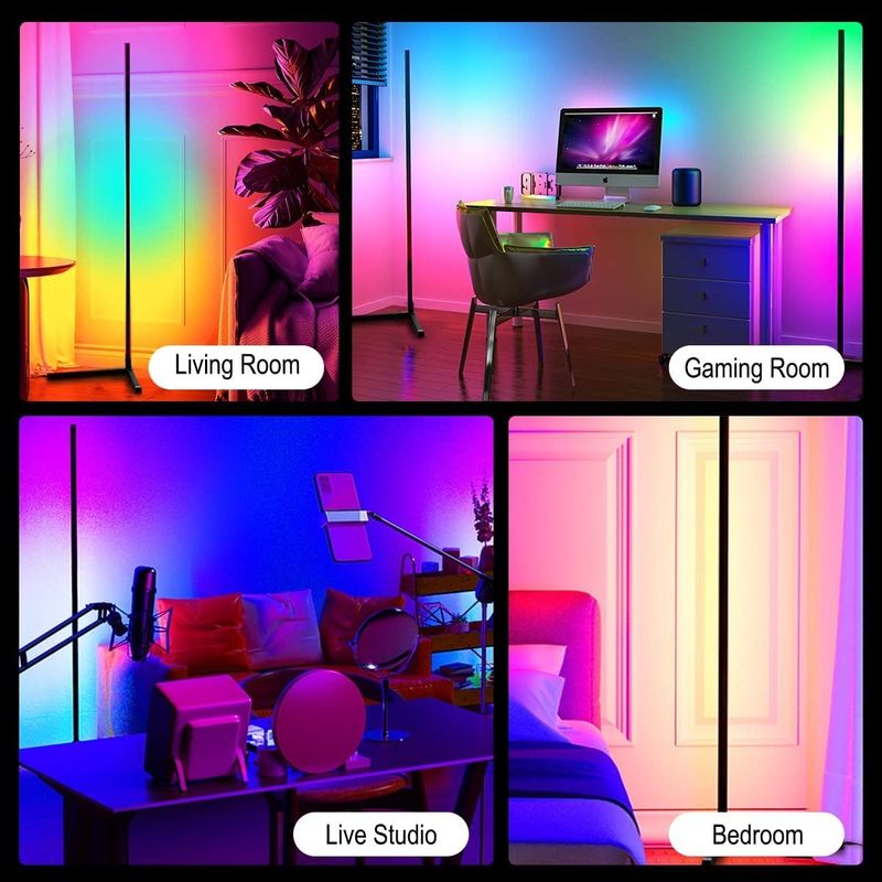 Phòng ngủ RGB IC Đèn chơi game Phòng khách Phòng khách Phòng ngủ Ambient Mood Light Standing LED Corner Floor Lamp