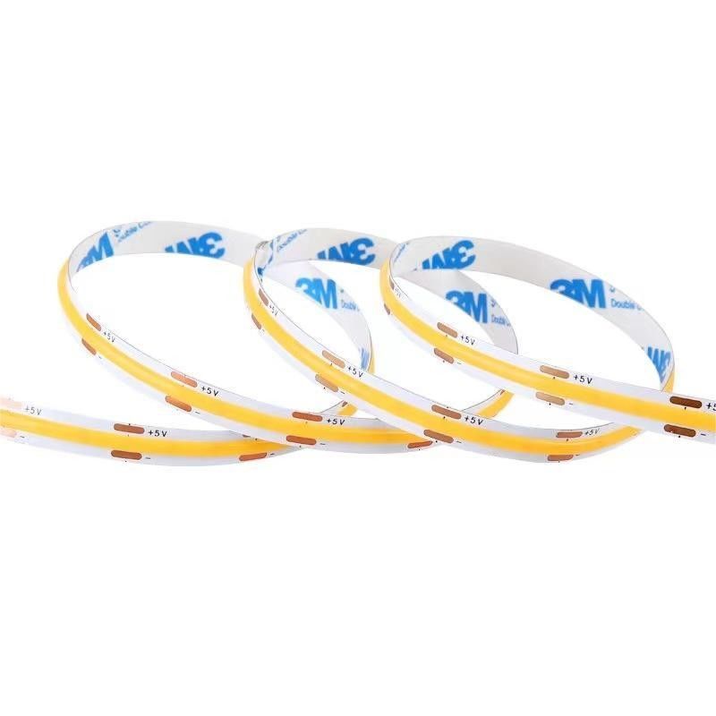880lm Ra90 Dải đèn LED COB linh hoạt cho mật độ cao 5V 300 LED / m Đèn nền nhà bếp