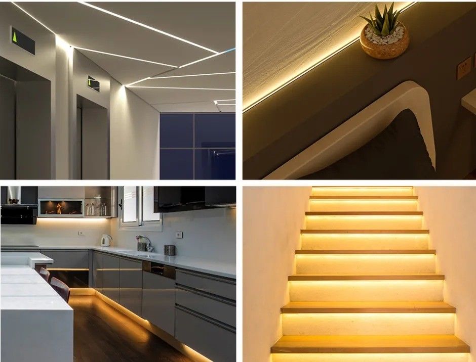 880lm Ra90 Dải đèn LED COB linh hoạt cho mật độ cao 5V 300 LED / m Đèn nền nhà bếp