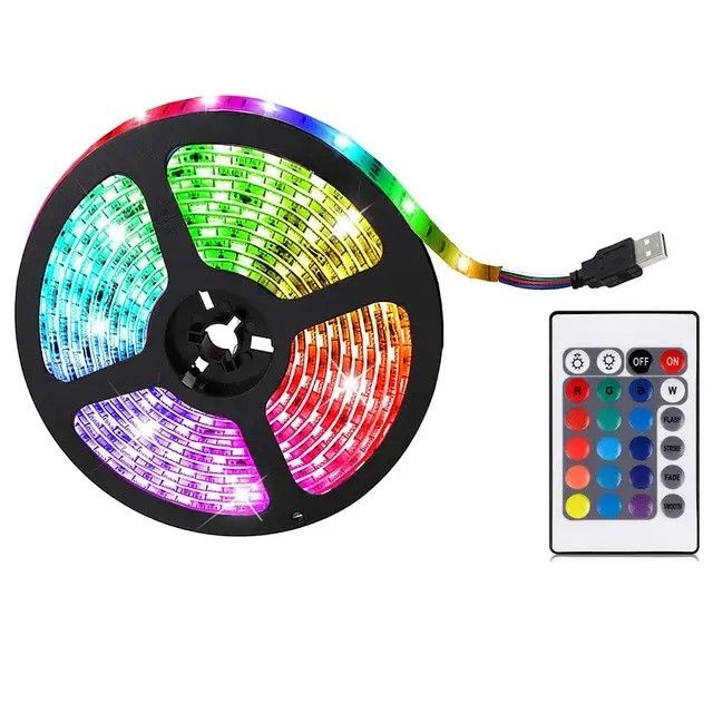 Đèn dải LED 5050 Smd Rgb chống nước 5m 10m 15m 60d / m Kho lưu trữ linh hoạt ngoài trời