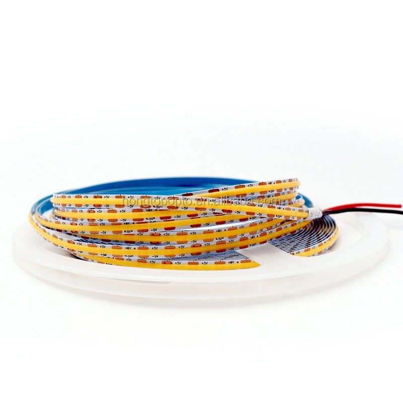 Cob Led Strip Cob Light Strip 5V 12V 24V Tùy chỉnh 50000 giờ Thời gian sử dụng 0.15kg