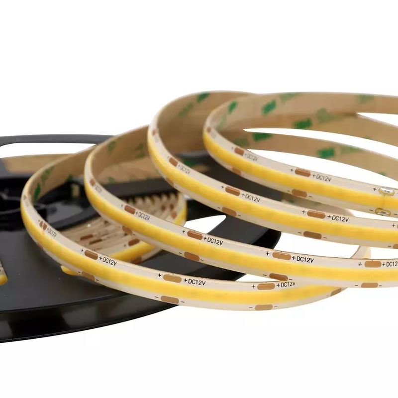Cob Led Strip Cob Light Strip 5V 12V 24V Tùy chỉnh 50000 giờ Thời gian sử dụng 0.15kg