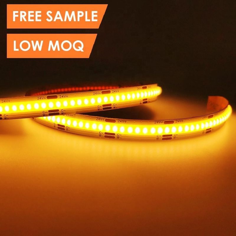 Cob Led Strip Cob Light Strip 5V 12V 24V Tùy chỉnh 50000 giờ Thời gian sử dụng 0.15kg