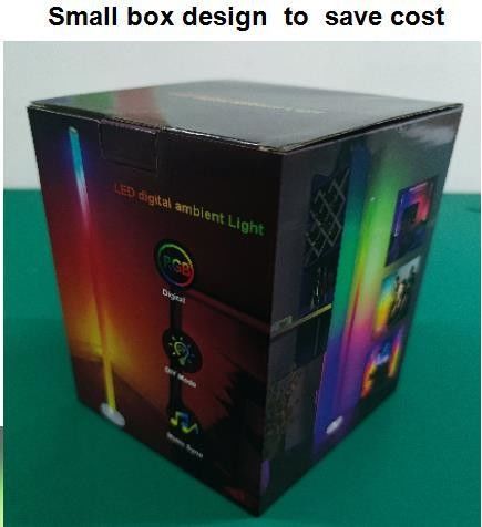 Thiết kế hiện đại Custom Atmosphere Smart Home Light Rgb Led Floor Lamp cho phòng ngủ khách sạn